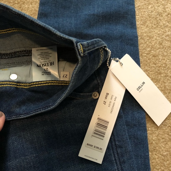 NWT. Hudson Collin Skinny Jeans - Picture 2 of 4